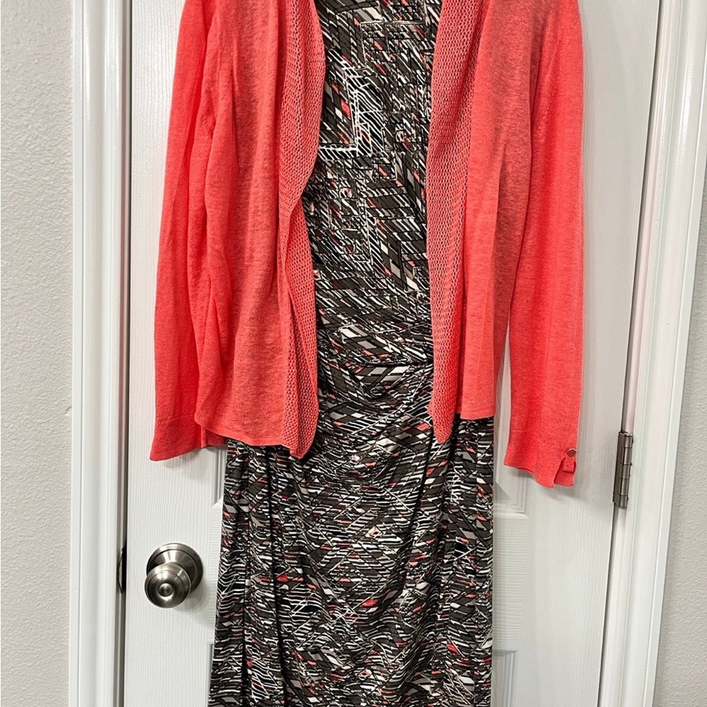 Women’s Zozo Dress Small and Matching Shrug Sweater Medium